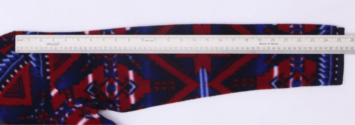 Mens Polo Ralph Lauren Red Blue Fleece Aztec Pattern Button Jacket | Migration_Jackets - View 7 | Fashion Rerun