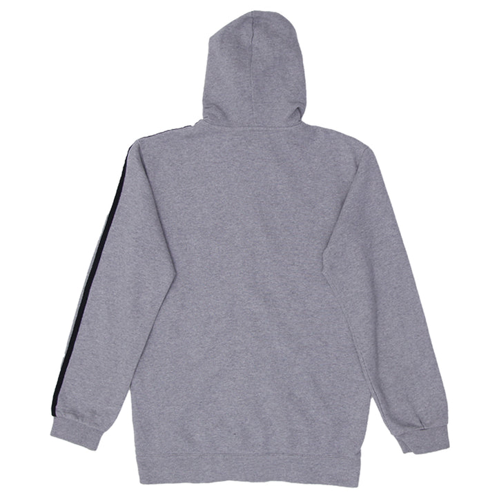 Mens Adidas Black Stripes Full Zip Gray Hoodie - Fashion Rerun Vintage Migration_Sweaters