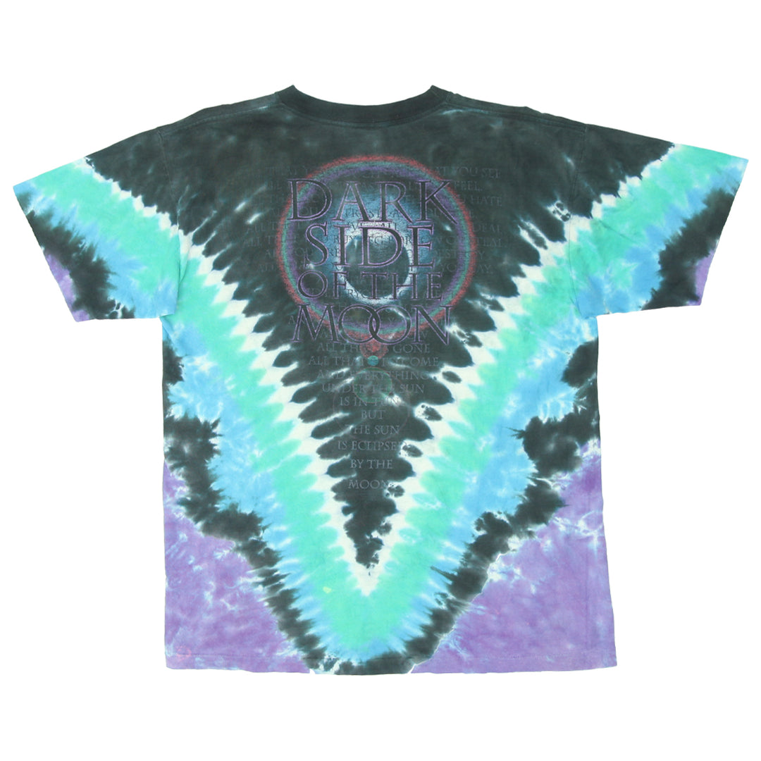 Vintage Pink Floyd Dark Side Of The Moon Tie Dye T-Shirt S.Stitch Made in USA L