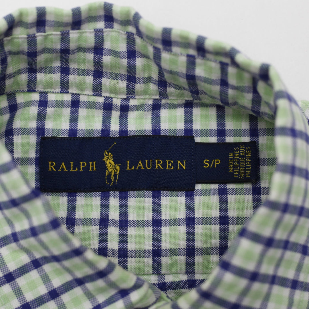 Mens Ralph Lauren Long Sleeve Plaid Button-Down Shirt Size S