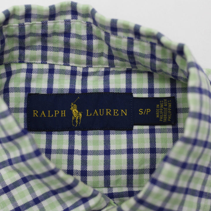 Mens Ralph Lauren Long Sleeve Plaid Button-Down Shirt Size S
