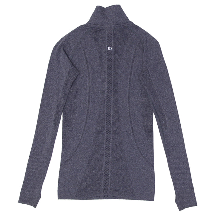 Ladies Lululemon Quarter Zip Long Sleeve Sports T-Shirt