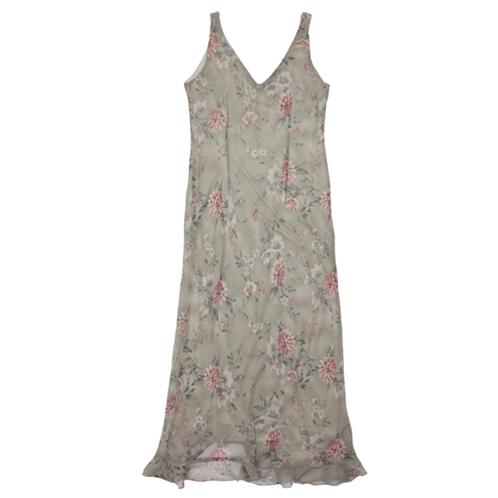 Y2K Ladies Positive Attitude Sleeveless Floral Dress