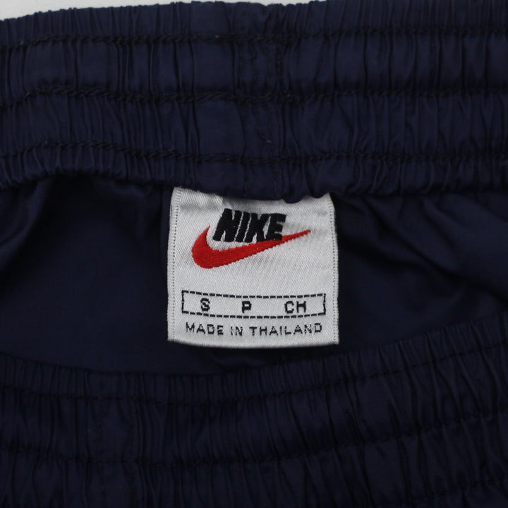 Vintage 90's Nike Swoosh Embroidered Nylon Track Pants Navy Size S - Fashion Rerun Vintage Migration_Pants