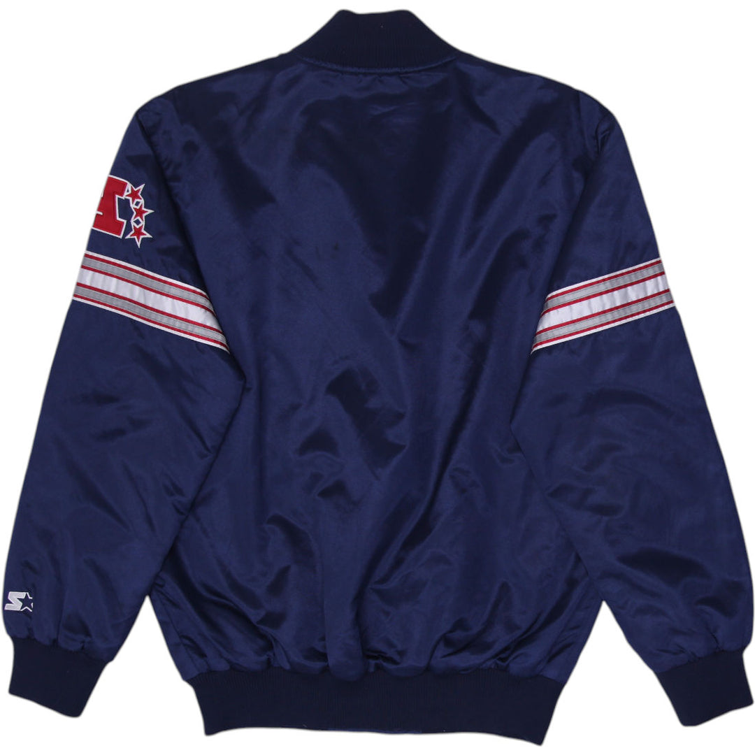 Vintage Starter New England Patriots AFC NFL Football Satin Bomber Jacket Size M