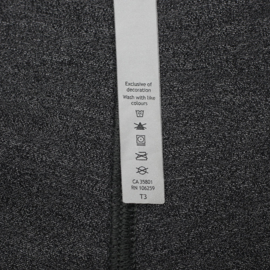 Ladies Lululemon Light Strides Crop Heathered Core Dark Grey Pants Size 10