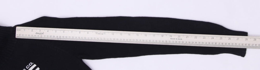 Vintage Polo Jeans Co. Ralph Lauren Black Flag Turtleneck Sweater M