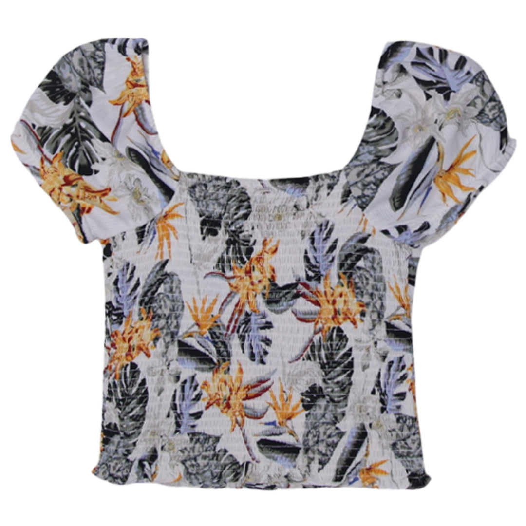 Ladies Guess Off Shoulder Floral Top