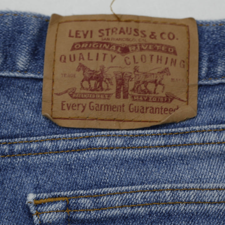 Vintage Levi's Washed Blue Crazy Denim Jeans | Migration_Jeans - Alternate View | Fashion Rerun