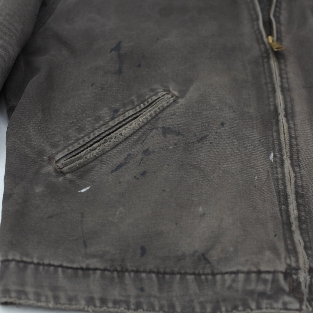 Vintage Carhartt Detroit J97 TM8 Blanket Lined Distressed Workwear Jacket