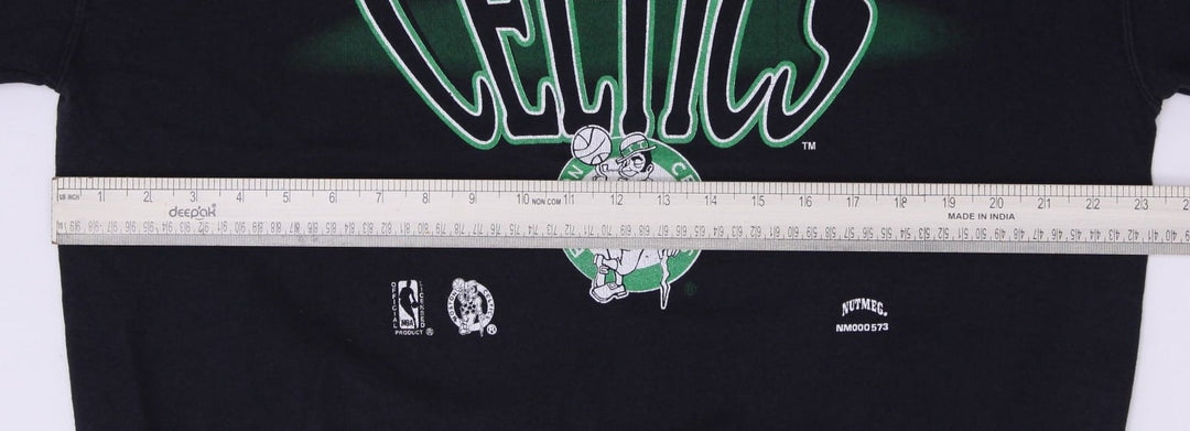 Vintage Black Boston Celtics Nutmeg Mills Crewneck Sweatshirt