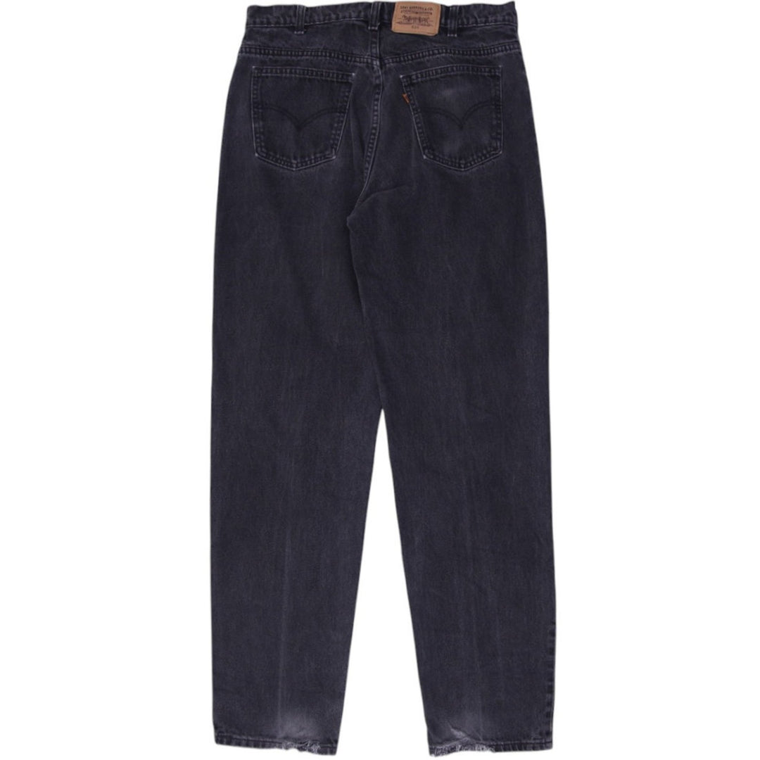 Vintage Mens Levis 634 Black Jeans Straight Fit Denim