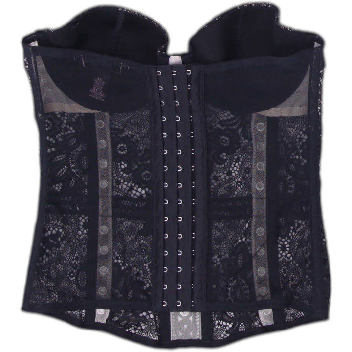 Y2K Ladies Victoria's Secret Black Lace Bustier Elegant Corset Size 34B | Migration_Tops - Side View | Fashion Rerun