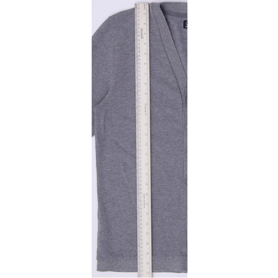 Mens Fred Perry Twin Tipped Knit V-Neck Cardigan Size M
