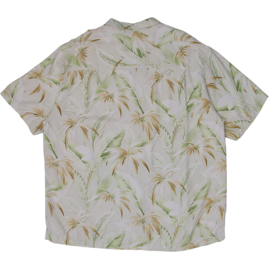 Tommy Bahama Palm Leaf Silk Shirt Size XL