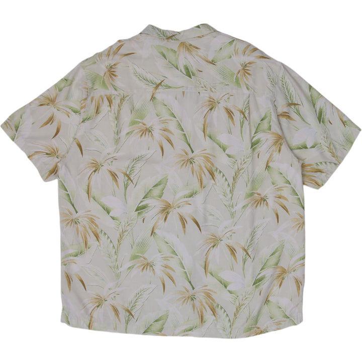 Tommy Bahama Palm Leaf Silk Shirt Size XL