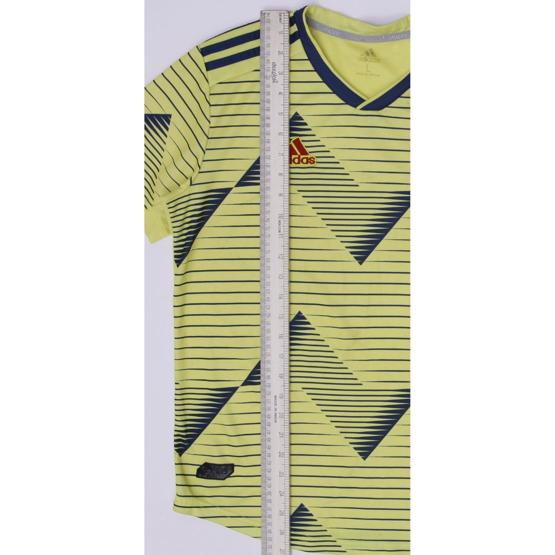Mens Adidas Colombia 2018-19 Home Football Jersey Adidas Yellow Size L World Cup