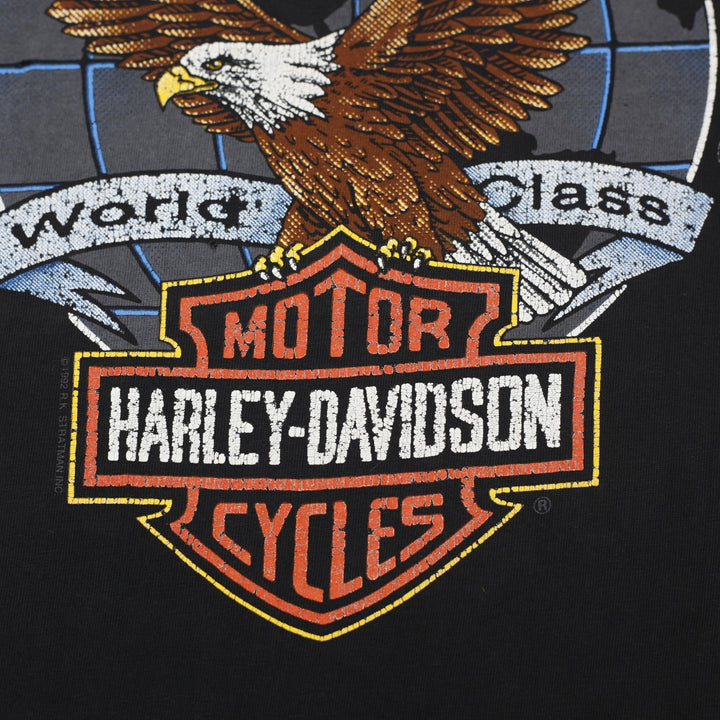 Vintage 90s Harley Davidson Large 2-sided Biker T-Shirt Made in USA Size L