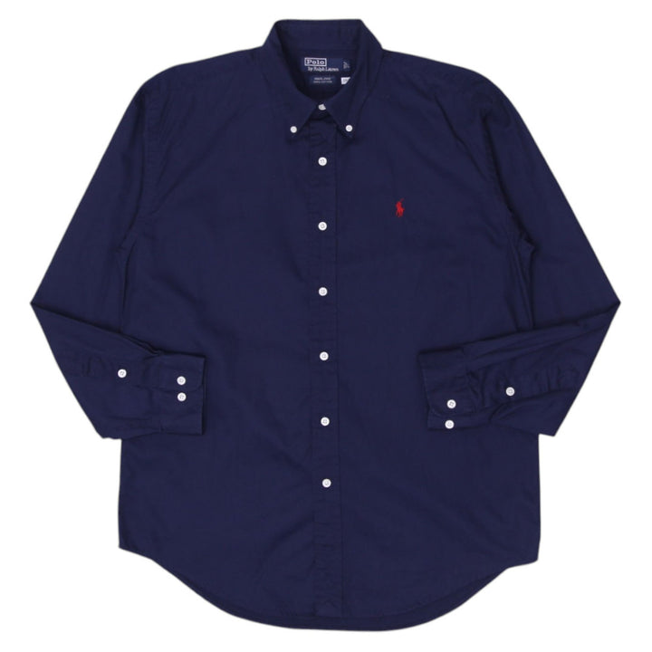 Mens Ralph Lauren Shirt Navy Button Down Logo