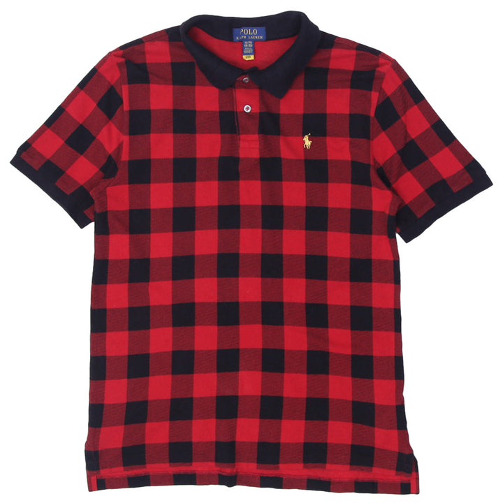 Youth Boys Polo Ralph Lauren Plaid Polo T-Shirt