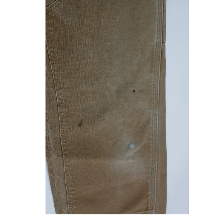 Mens B01 BRN Loose Original Fit Double Knee Carhartt Workwear Slightly Distressed Pants