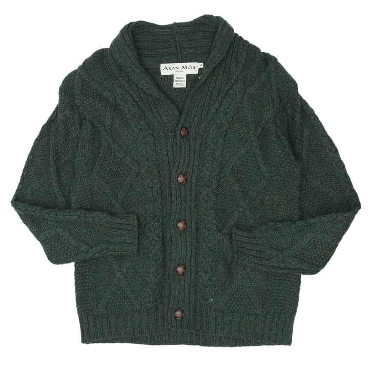 Vintage Aran Mor Merino Wool Knitted Cardigan Ladies