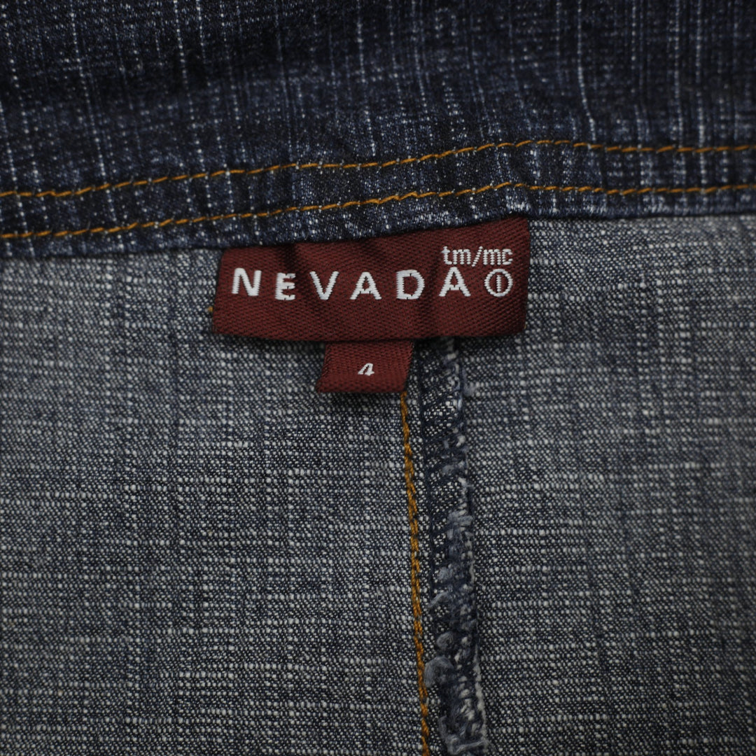 Y2K Ladies Nevada Front Split Denim Skirt Size 4