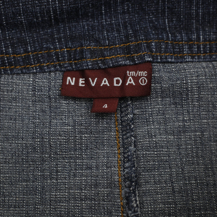 Y2K Ladies Nevada Front Split Denim Skirt Size 4