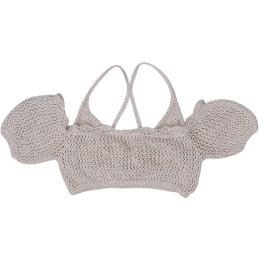 Y2K Ladies AsYou Knit Summer Crochet Crop Top Size 14 | Migration_Y2K Tops - Side View | Fashion Rerun
