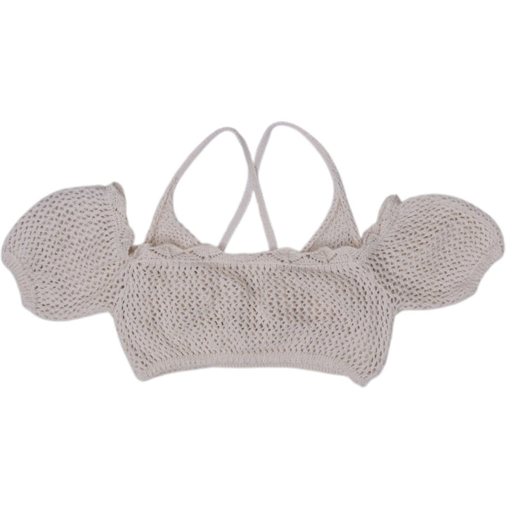Y2K Ladies AsYou Knit Summer Crochet Crop Top Size 14 | Migration_Y2K Tops - Side View | Fashion Rerun