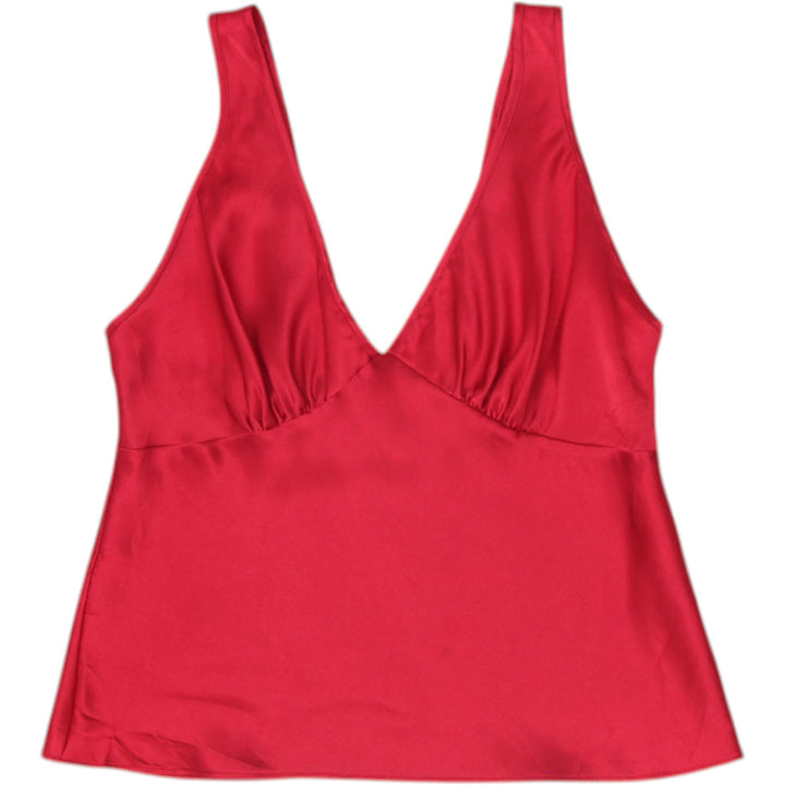 Y2K Ladies Marilyn Monroe by Warner's Red Satin Cami Top Size S