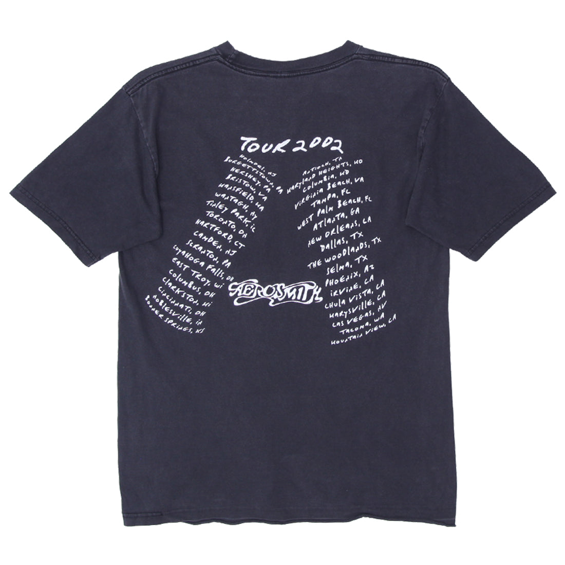 ヴィンテージ 2004 ツアーT フルセット Aerosmith Shop 2004 Vintage Aerosmith Tour Band T-Shirt Black Tennessee