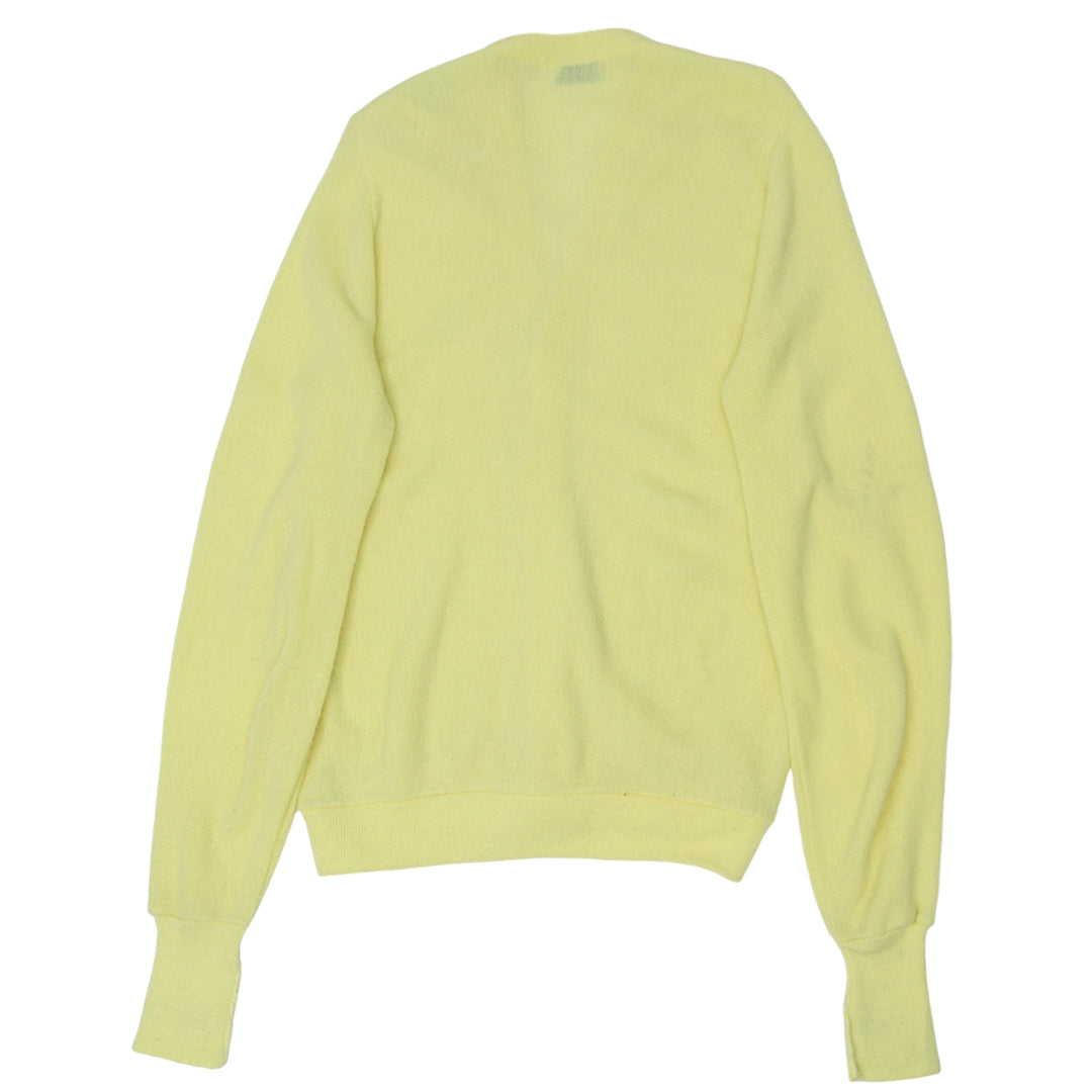 Vintage IZOD Lacoste Yellow Sweater Cardigan
