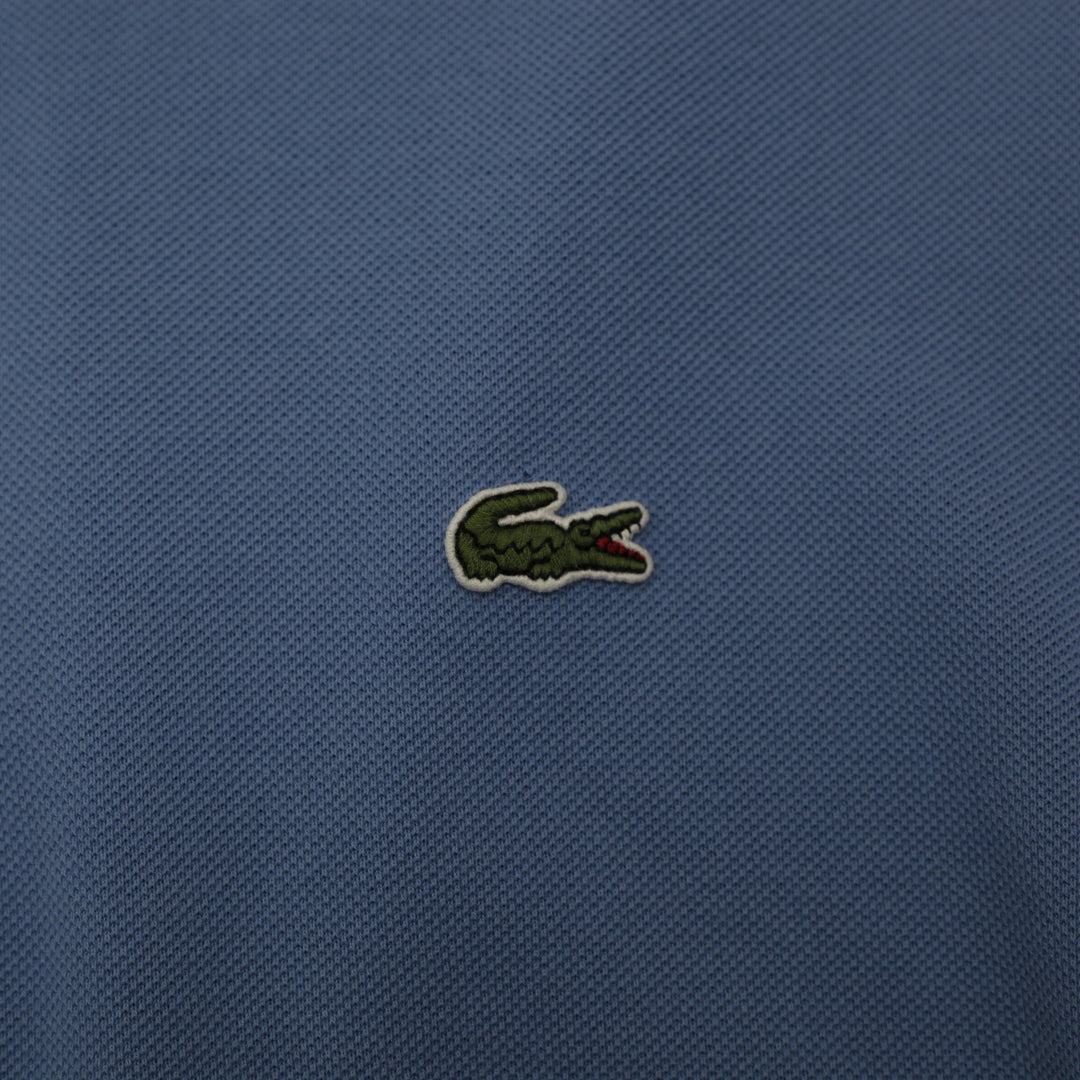 Mens Lacoste Classic Fit Polo Blue Cotton Short Sleeve T-Shirt