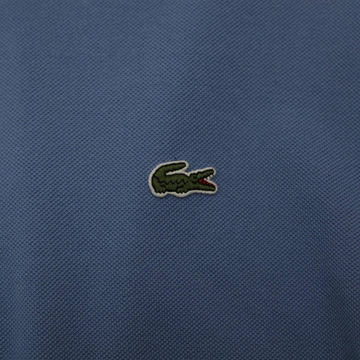 Mens Lacoste Classic Fit Polo Blue Cotton Short Sleeve T-Shirt