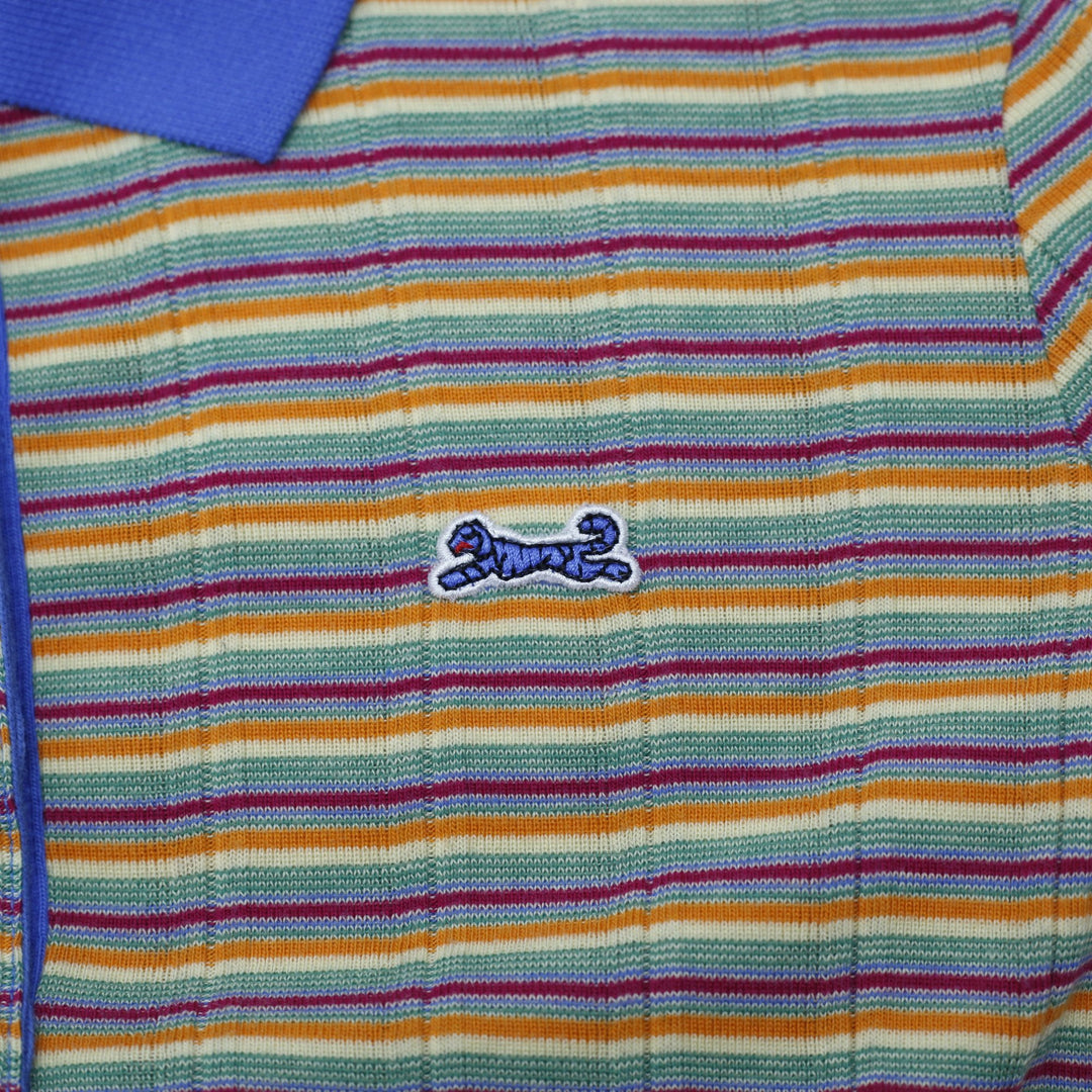 Y2K Ladies Le Tigre Polo Striped Multicolor Long Sleeve Top Size M