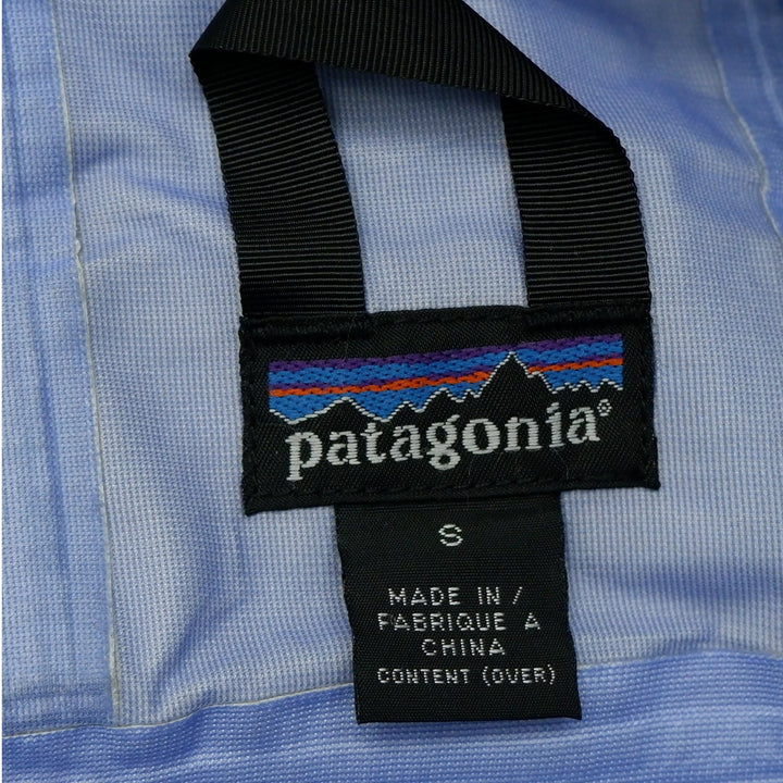 Vintage Patagonia Super Pluma Gridman Rain Jacket Zip Blue