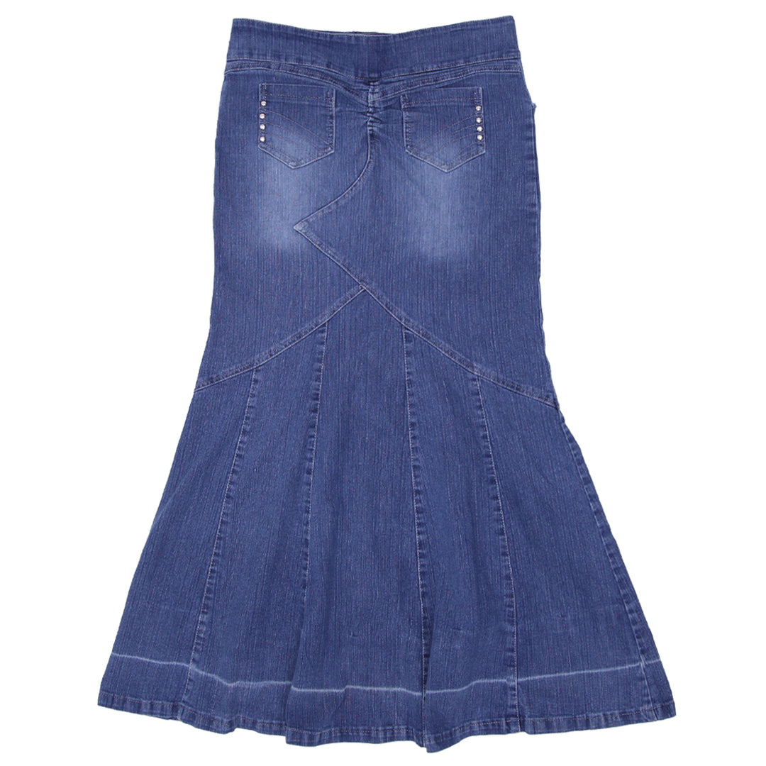 Y2K Denim Maxi Skirt - Fashion Rerun Vintage Migration_Skirt
