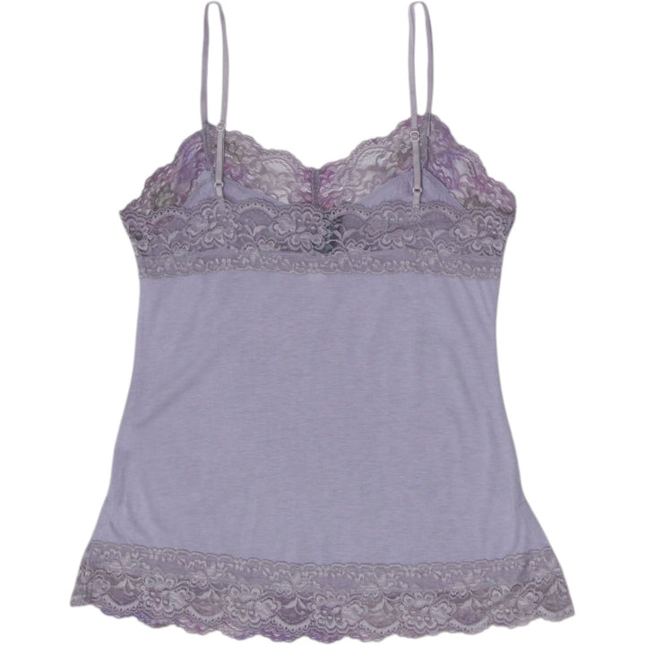 Y2K Ladies Weavers Lace Trim Cami Paisley Mandala Tank Top Size M
