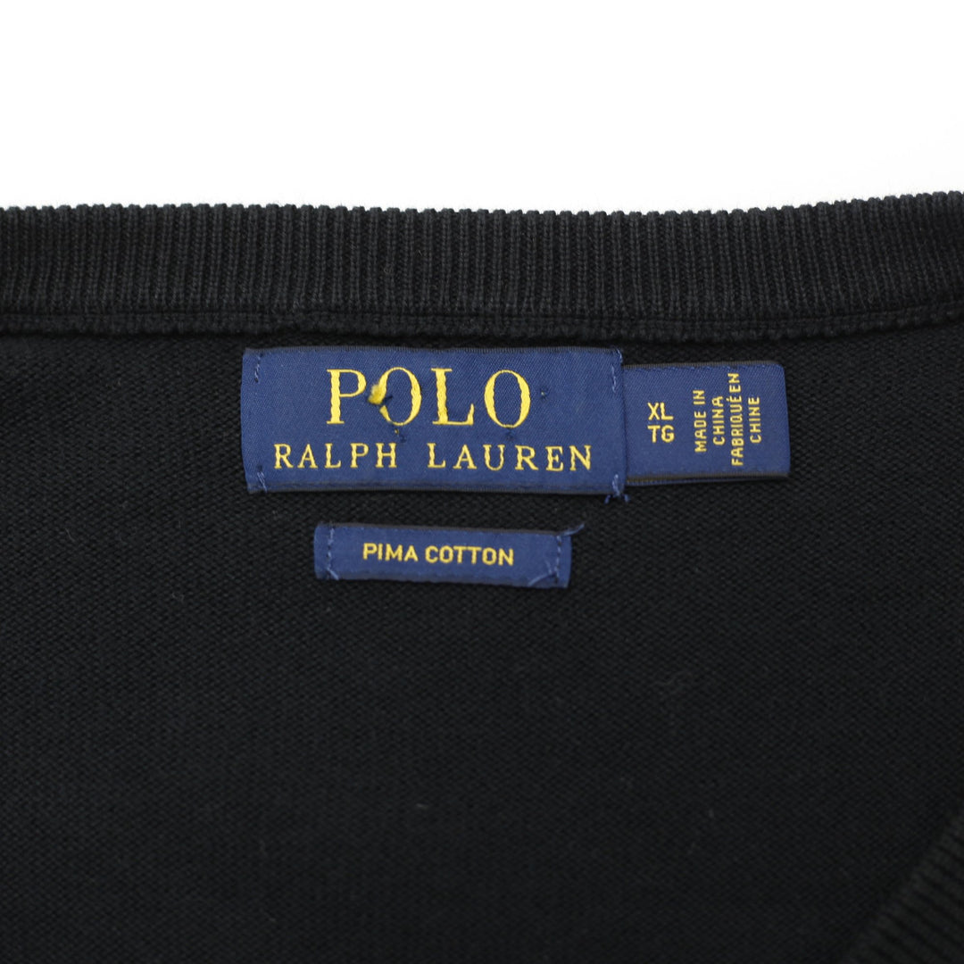 Polo Ralph Lauren V-Neck Pima Cotton Classic Sweater Size XL | Migration_Knitwear & Sweaters RL Collection - | Fashion Rerun