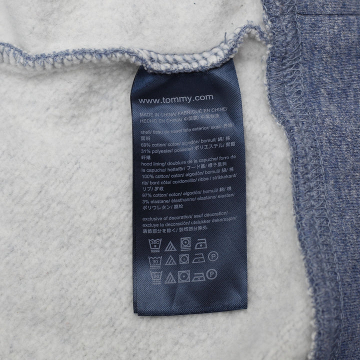 Mens Tommy Hilfiger Full Zip Fleece Hoodie Blue Size XL