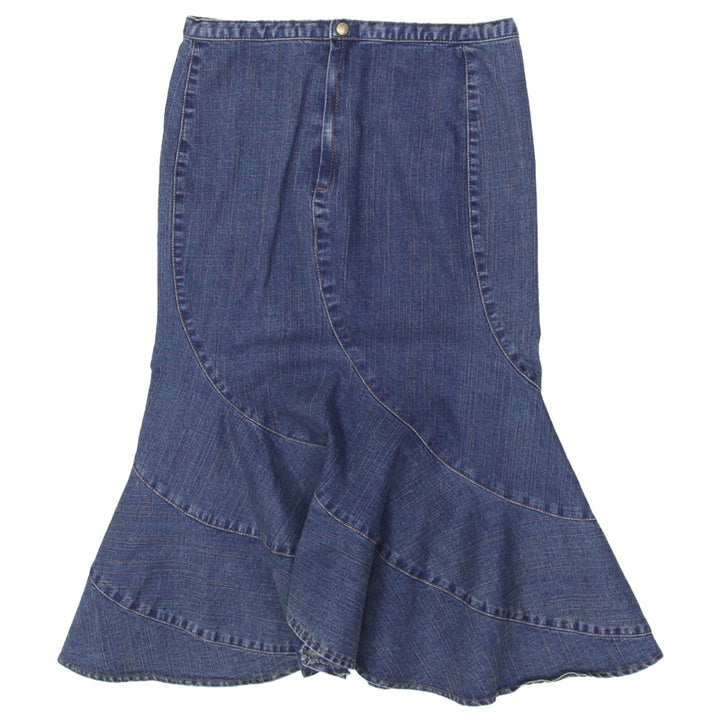 Y2K Laies AR Fishtail Midi Skirt