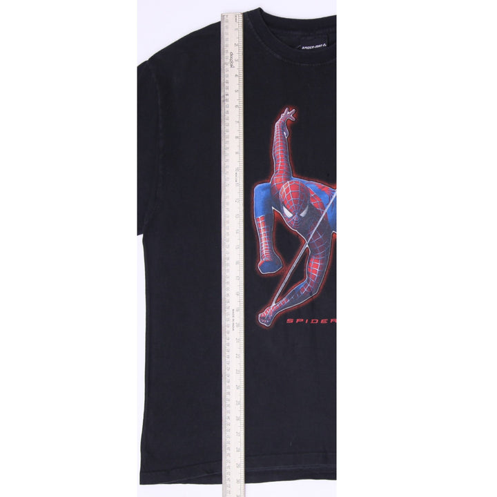 Vintage 2004 Spider-Man 2 Movie Promo Graphic T-Shirt Black Size L/XL