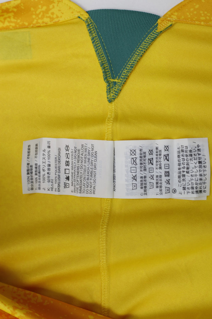 Mens Nike Australia 2022-23 Home Football Shirt Jersey Nike Gold Yellow Size L