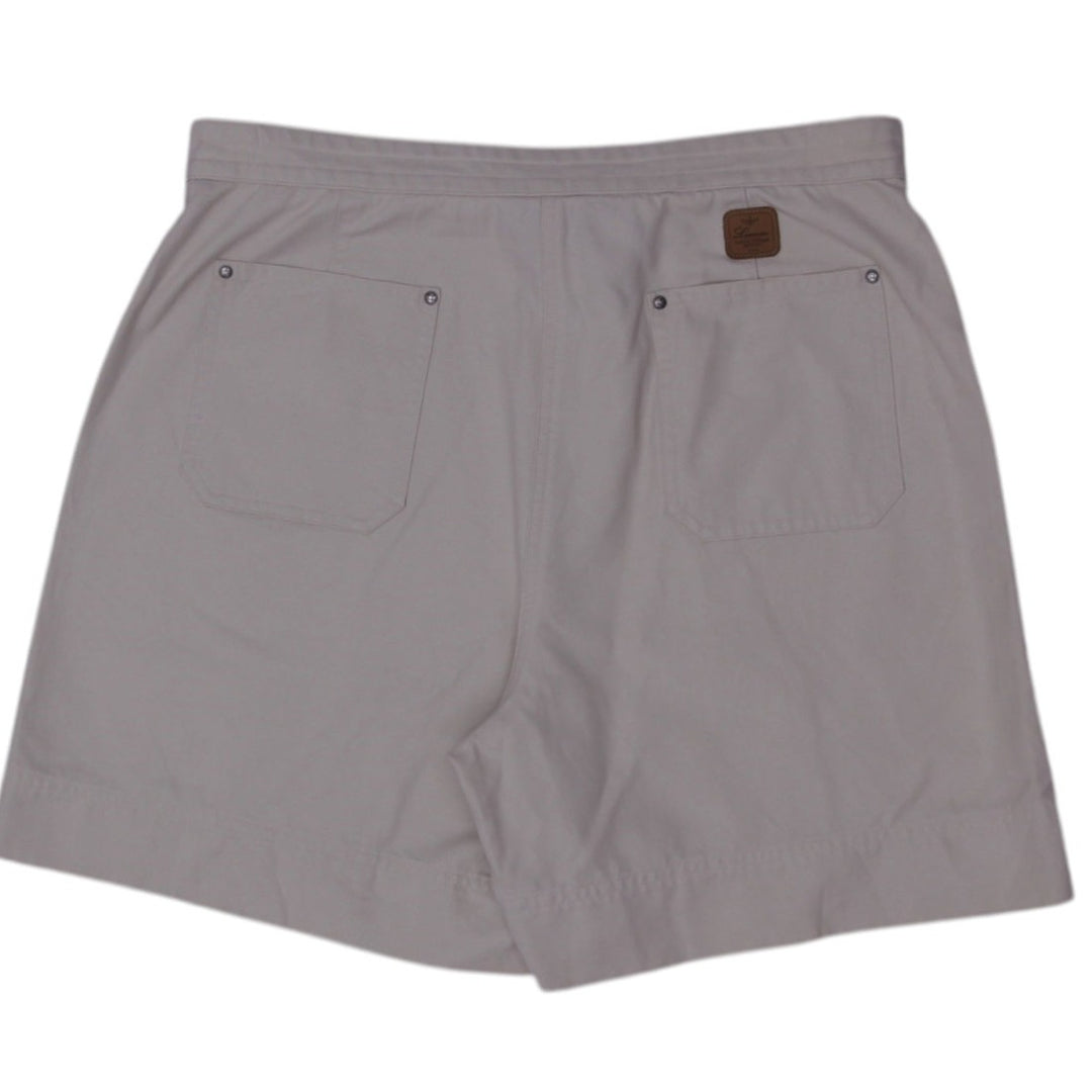 Ladies Ralph Lauren Chino Beige Shorts Size 14 | Migration_Shorts - Side View | Fashion Rerun