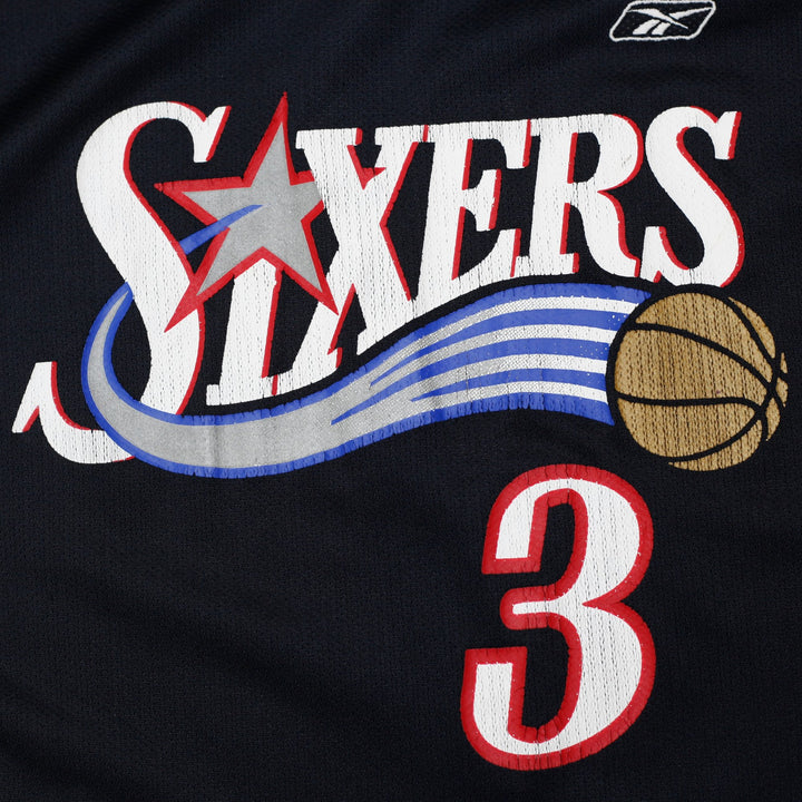 Vintage 90s Reebok Philadelphia 76ers Allen Iverson Jersey Size L | Migration_Jerseys - View 6 | Fashion Rerun