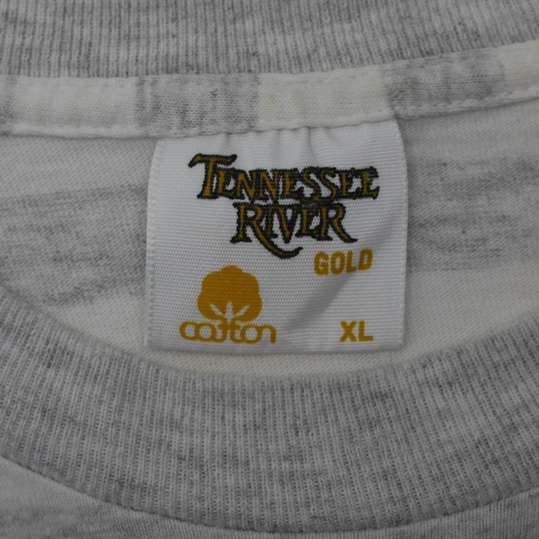 Vintage Tennessee River North Carolina Tar Heels Graphic T-Shirt Single Stitch