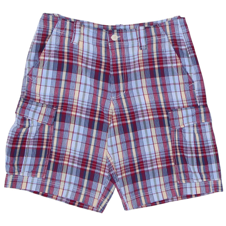 Mens Polo Jeans Company Plaid Cargo Shorts