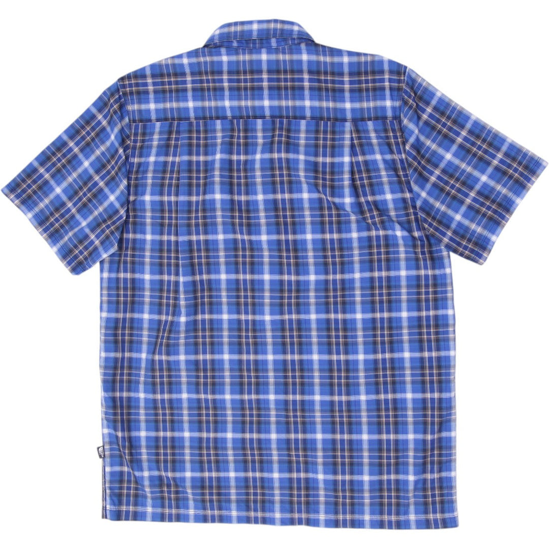 Mens The North Face Plaid Button Up Short Sleeve Shirt Size M