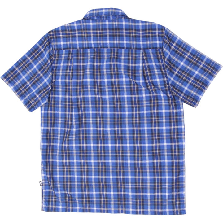 Mens The North Face Plaid Button Up Short Sleeve Shirt Size M